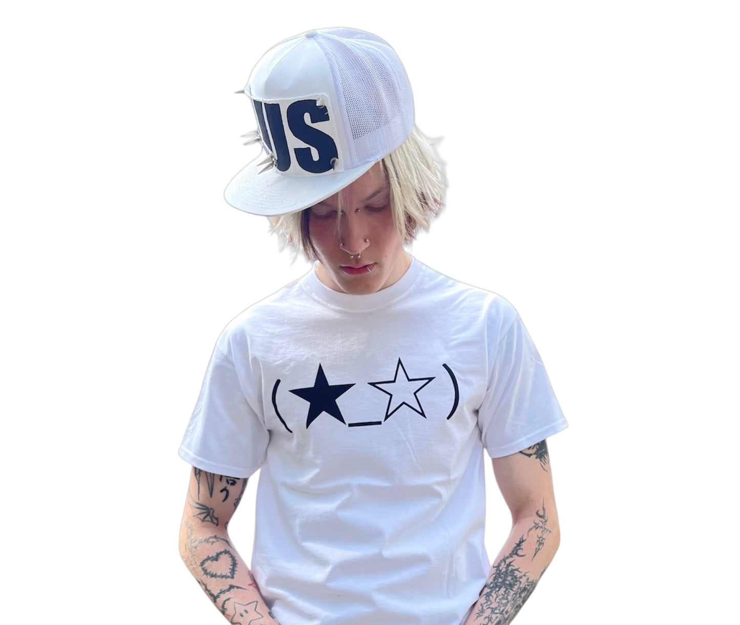UUS studded snapback black/white