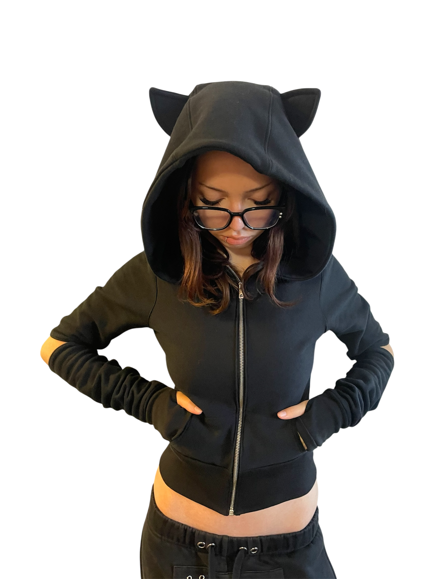 Bat hoodie (black)