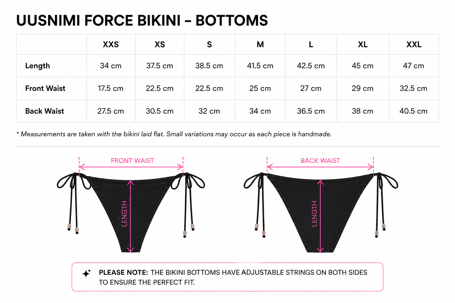 UUSNIMI FORCE bikini bottoms (white)
