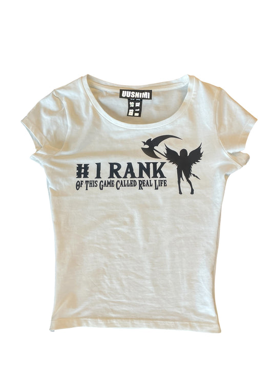 #1 RANK baby T (white)