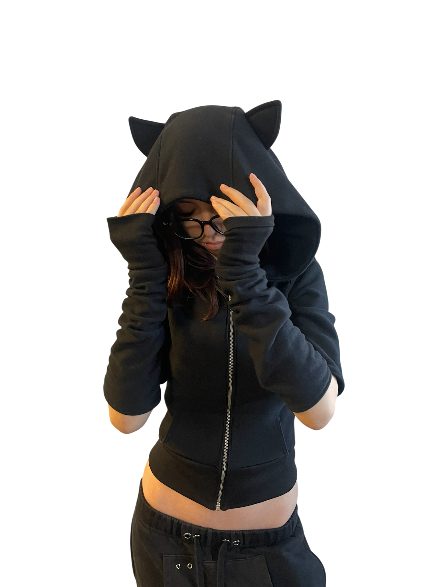 Bat hoodie (black)