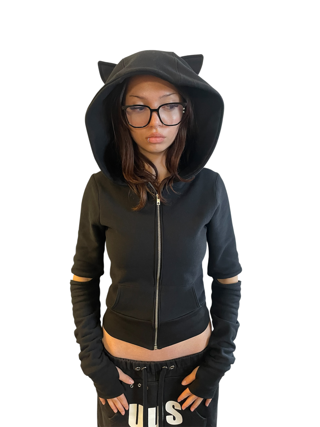 Bat hoodie (black)