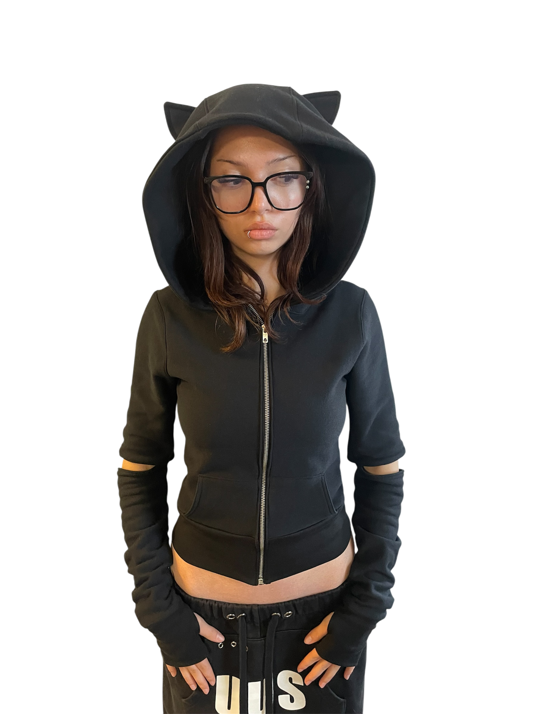 Bat hoodie (black)