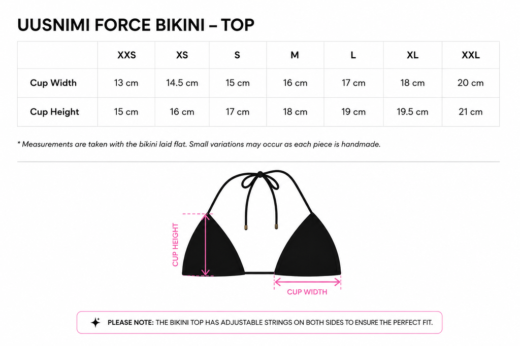 UUSNIMI FORCE bikini top (black)