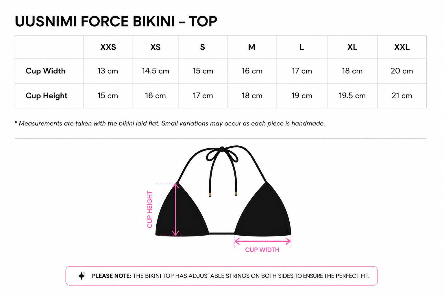 UUSNIMI FORCE bikini top (white)